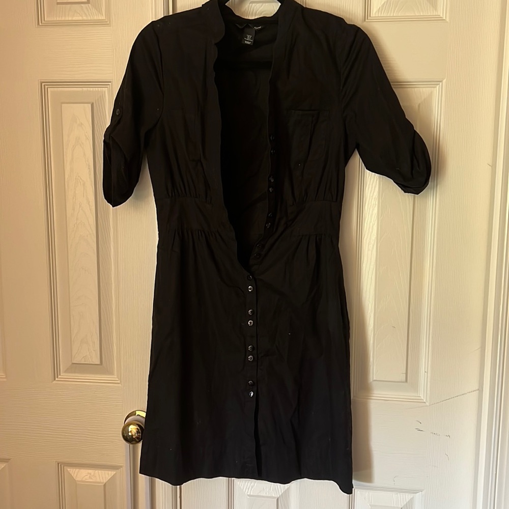 Black cotton dress
